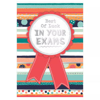 Prelude 6-pack Good Luck Exam Cards featuring colorful designs and positive messages for students preparing for exams.