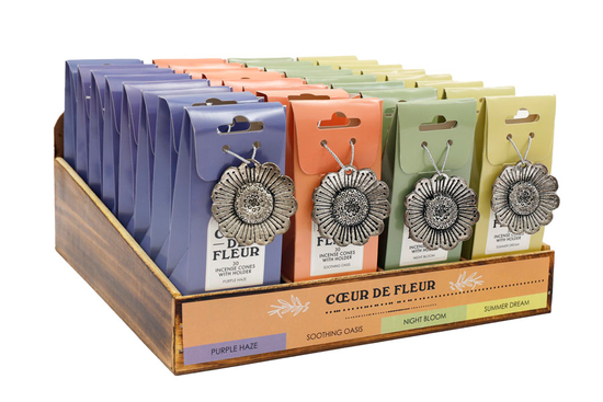 Incense Cones W/Holder 30pk (Design May Vary)