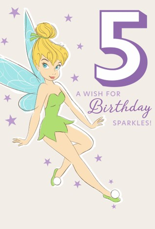 Hallmark 6 Pack Cards C32 Birthday Tinkerbell