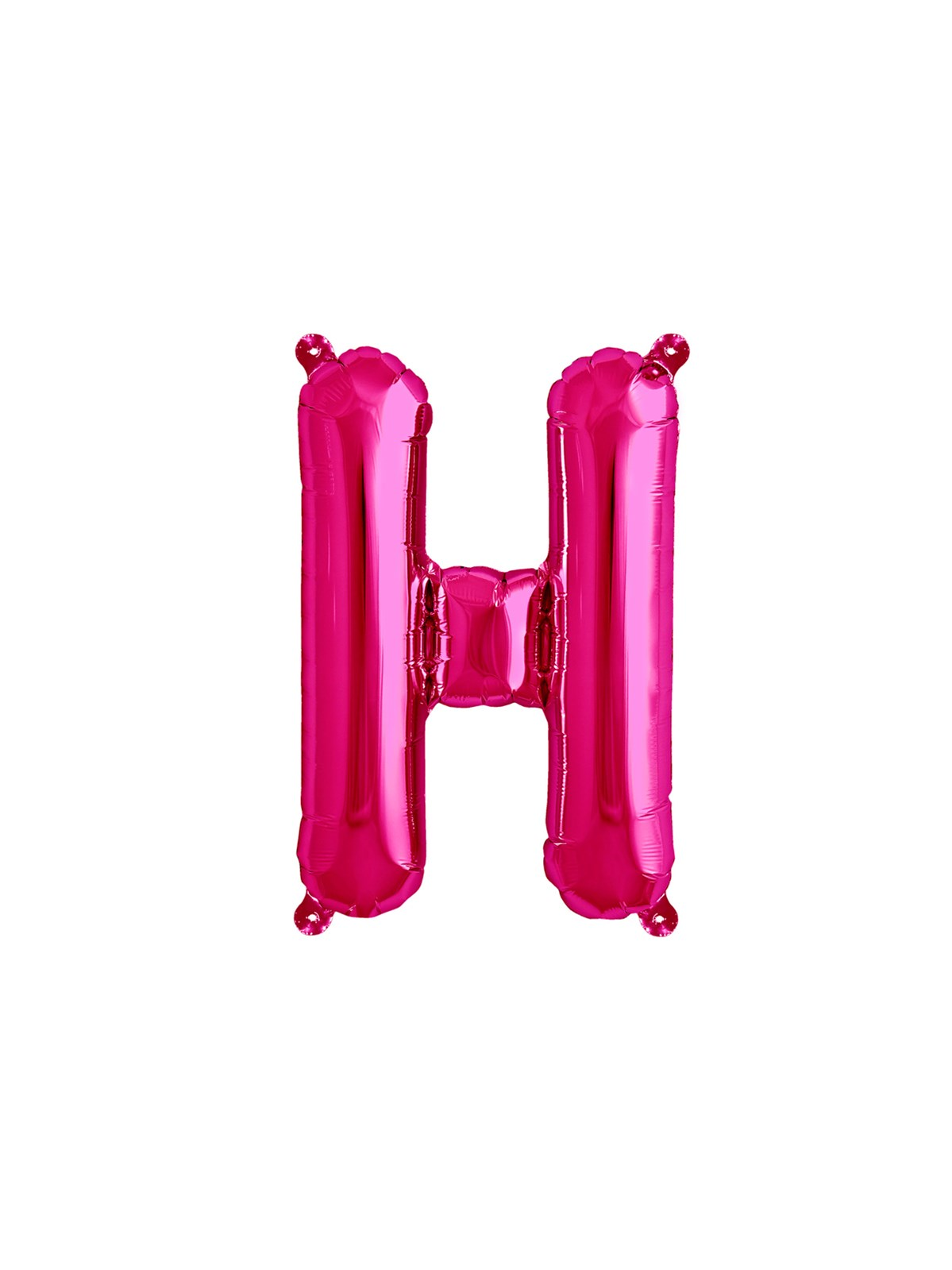Northstar Foil Balloon Magenta 16" Letter H