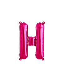 Northstar Foil Balloon Magenta 16" Letter H
