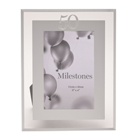 Milestones Frame Silver Age 50 4x6