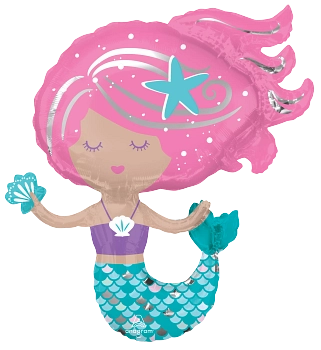 Anagram Shimmering Mermaid 30" Foil Balloon
