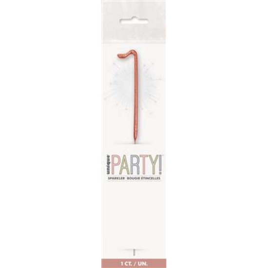 Unique Party Candle Sparkler Number 1 Rose Gold 7