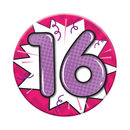 Small Badges Age 16 Female 6pk