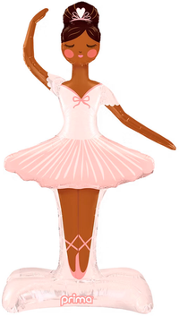 Prima Ballerina Dark Skin 49" Foil Balloon