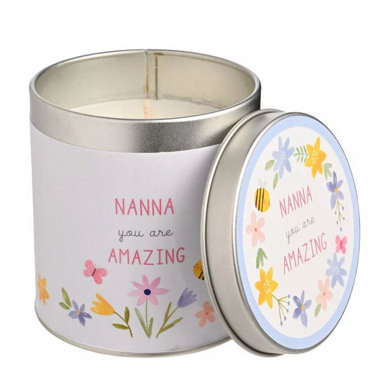 Love Life Nanna Tin Candle 8x7.5cm