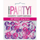 Pink Glitz 16th Birthday Foil Confetti 14g