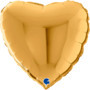 Grabo Foil Balloon Gold Heart 22"
