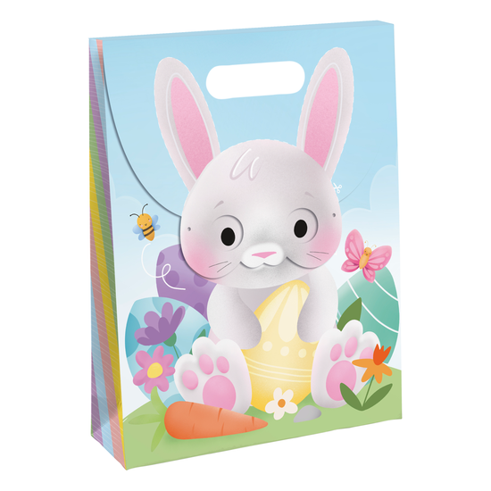 Eurowrap 12 Pack Gift Bag Bunny Face Large