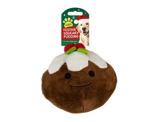 Gem Imports Dog Toy Plush Christmas Pudding
