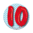 Small Badges Age 10 Male 6pk