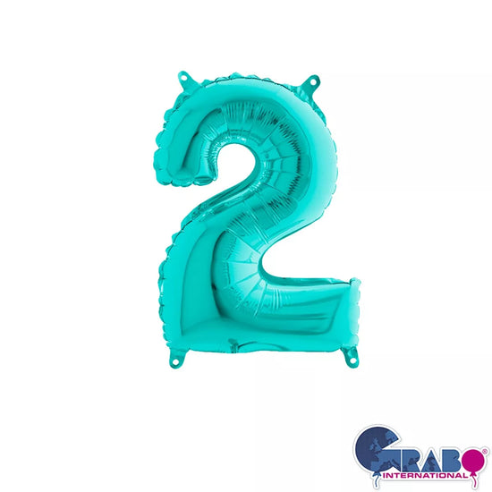Grabo Foil Balloon Tiffany 14" Number 2