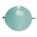 Gemar 50-pack Tiffany blue latex balloons, 13-inch decorators balloons, vibrant party decorations, natural latex material