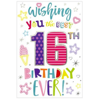 Simon Elvin C50 Birthday Age 16 6pk