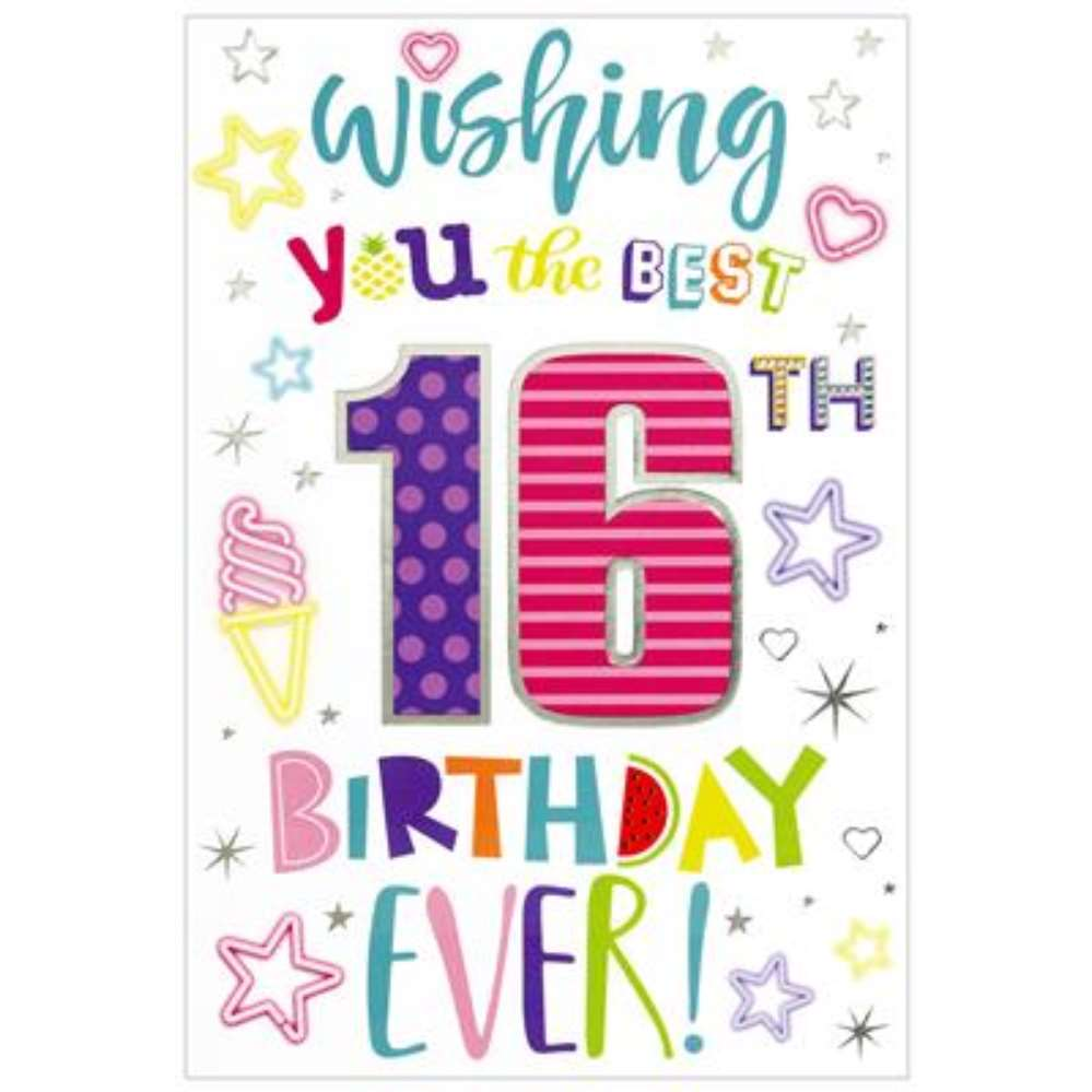 Simon Elvin C50 Birthday Age 16 6pk