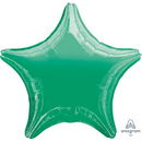 Anagram Foil Balloon Metallic Green Star 18"