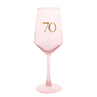 Widdop Wine Glass Confetti Age 70