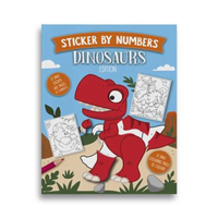 Sticker Book Dino By Number