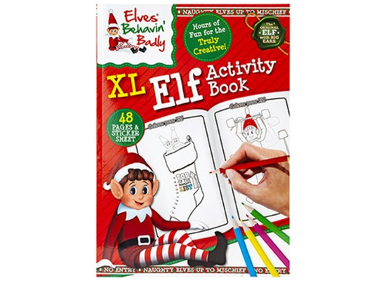 Christmas Elves Behavin' Badly XL Activity Book