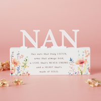 Widdop The Cottage Garden Plaque Nan