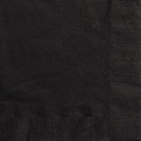 Unique 20 Pack Luncheon Napkins Midnight Black