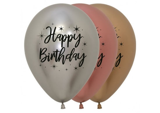 Sempertex Birthday Raidant Reflex 12" Latex 25pk