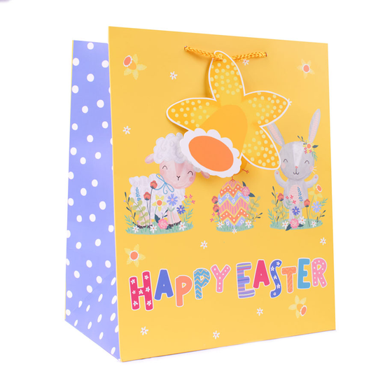 Tiger Feet Gift Bag Easter Character Medium 6pk