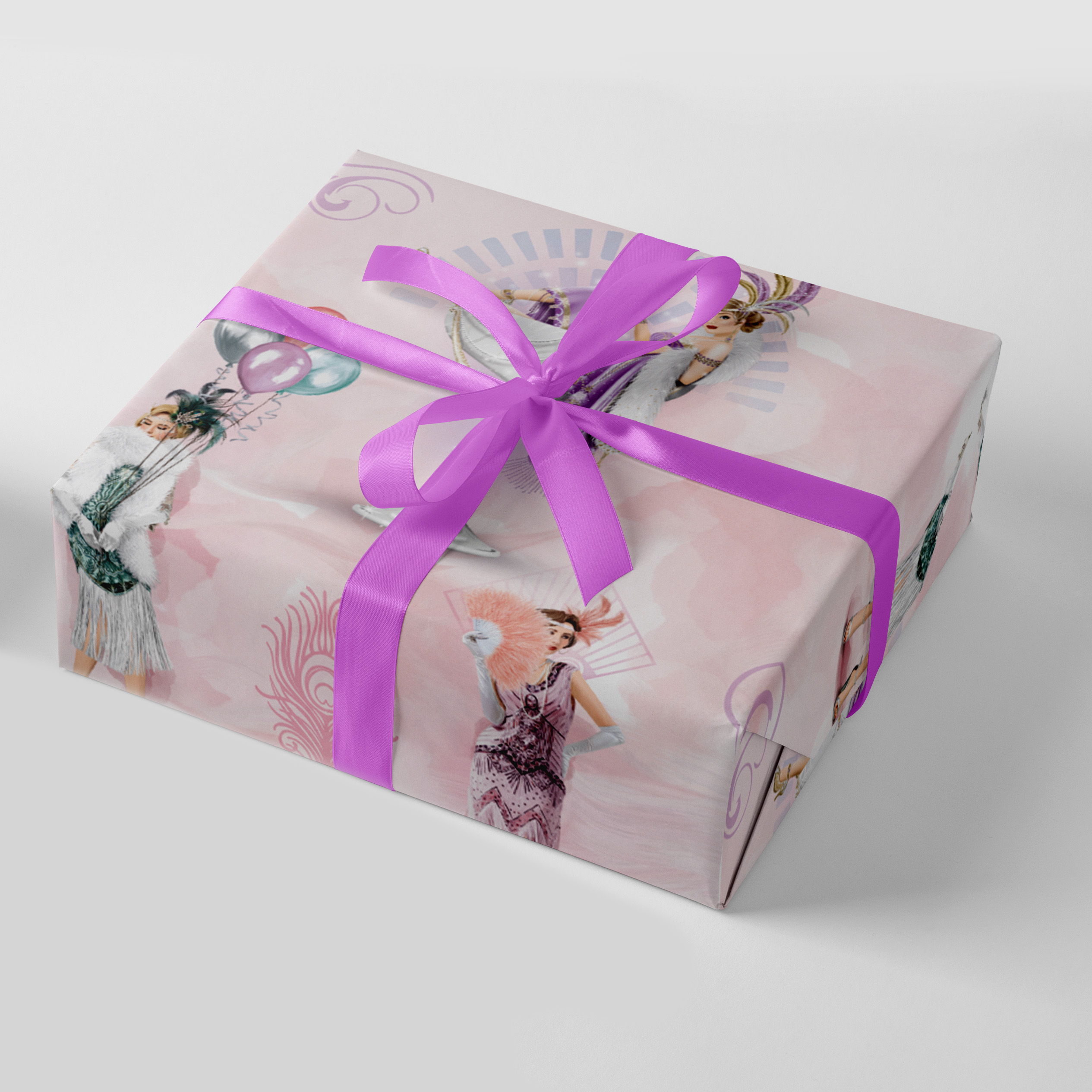 24pk Giftwrap Art Deco Open + 12 FREE Tags
