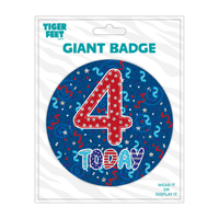 Big Badges Age 4 Male 6pk