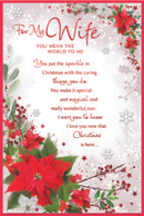 Simon Elvin 6 Pack Cards C75 Christmas Wife