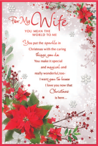 Simon Elvin 6 Pack Cards C75 Christmas Wife