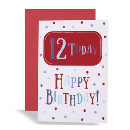Prelude Pzazzle C50 Birthday Age 12 6pk