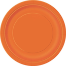Unique 16 Pack Plates Pumpkin Orange Round 9