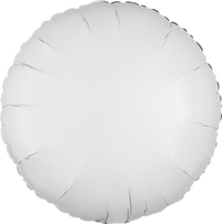 Anagram Foil Balloon Opaque White Round 18"