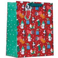 Partisan 6 Pack Gift Bag Xmas Kittens Large