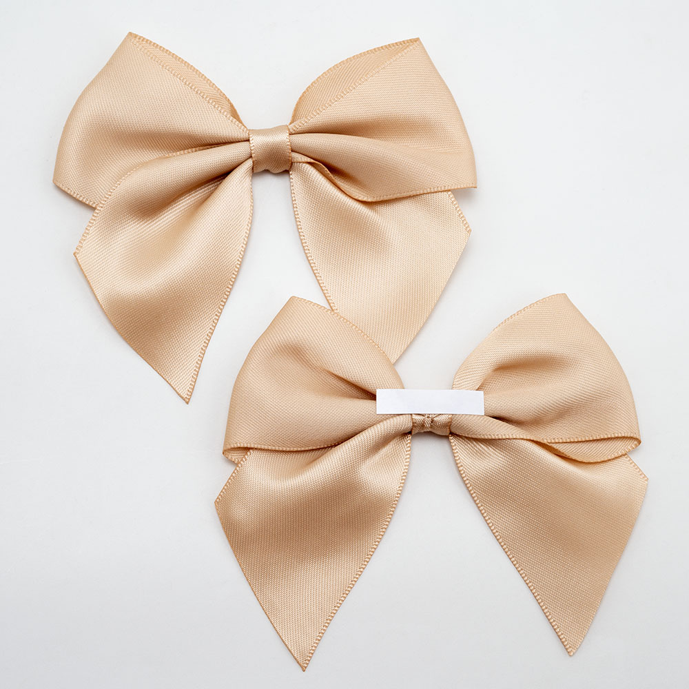 Italian Options 6 Pack Ribbon Bows Champagne 10cm