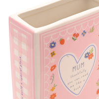 Widdop Love Life Book Vase Mum 15cm