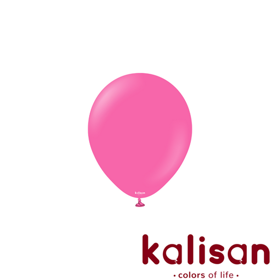 Kalisan Standard Fuchsia 5" Latex Balloons 100pk