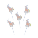 Club Green 5 Pack Party Candle Mini Unicorn