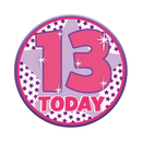 Small Badges Age 13 Female 6pk