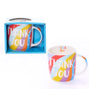 Tiger Feet Thank You mug featuring a playful tiger design, perfect for expressing gratitude with a fun, colorful ceramic cup.