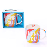 Tiger Feet Thank You mug featuring a playful tiger design, perfect for expressing gratitude with a fun, colorful ceramic cup.