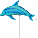 Anagram Ocean Dolphin 14" Foil Balloon