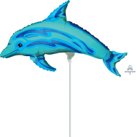 Anagram Ocean Dolphin 14" Foil Balloon