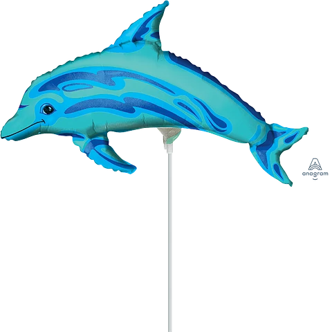 Anagram Ocean Dolphin 14" Foil Balloon