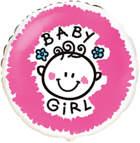 Flexmetal Foil Balloon Baby Girl 18