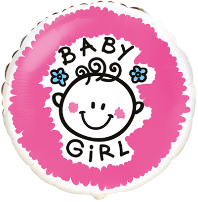 Flexmetal Foil Balloon Baby Girl 18