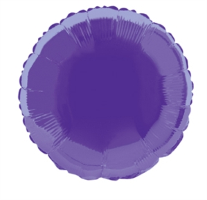Unique Foil Balloon Deep Purple Round 18