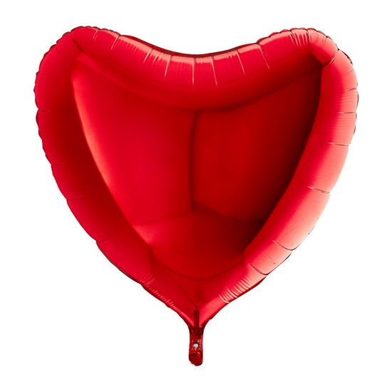 Grabo Foil Balloon Metallic Red Heart 36"